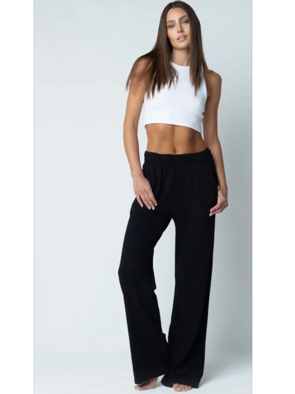 Talentless Black Cotton French Terry Lounge Pant Size Small - Picture 2 of 13